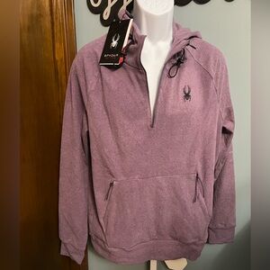 Spyder Lavender Half-Zip Lightweight Hoodie NWT (damaged zipper) NWT